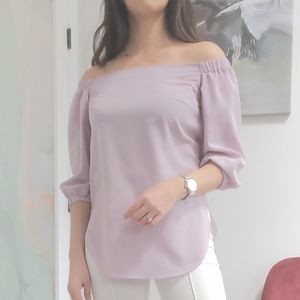 Amanda Uprichard Off-Shoulder Top Purple Size XS